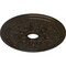 Ekena Millwork Rose and Ribbon Medallion (Canopies up to 4"), 23 5/8"OD x 4"ID x 1 1/2"P, Stone Hearth Crackle CM23ROSHC - alternate 3